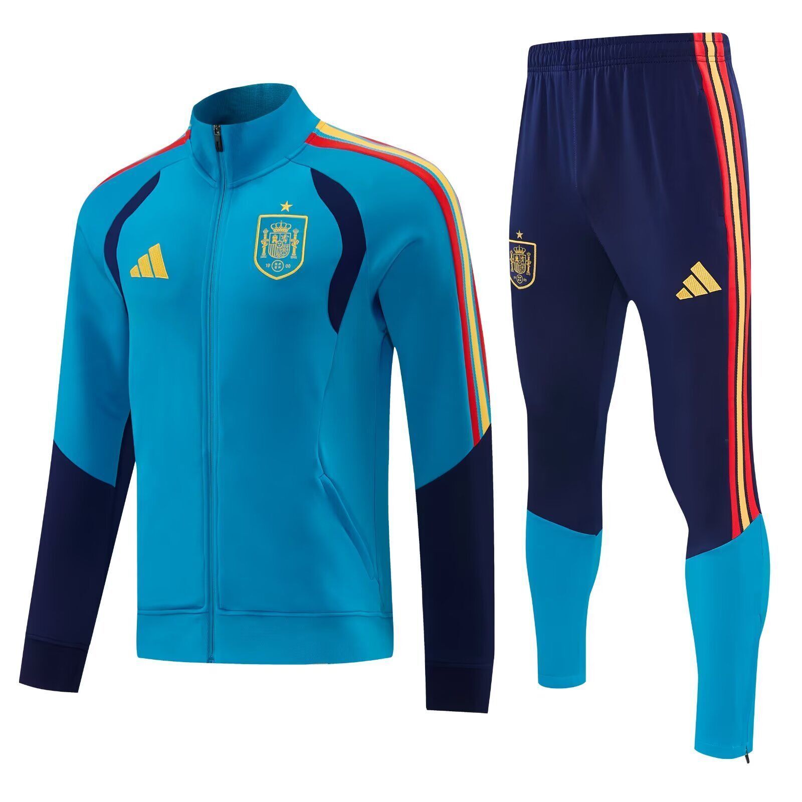 AAA Quality Spain 26/27 Tracksuit - Blue/Dark Blue